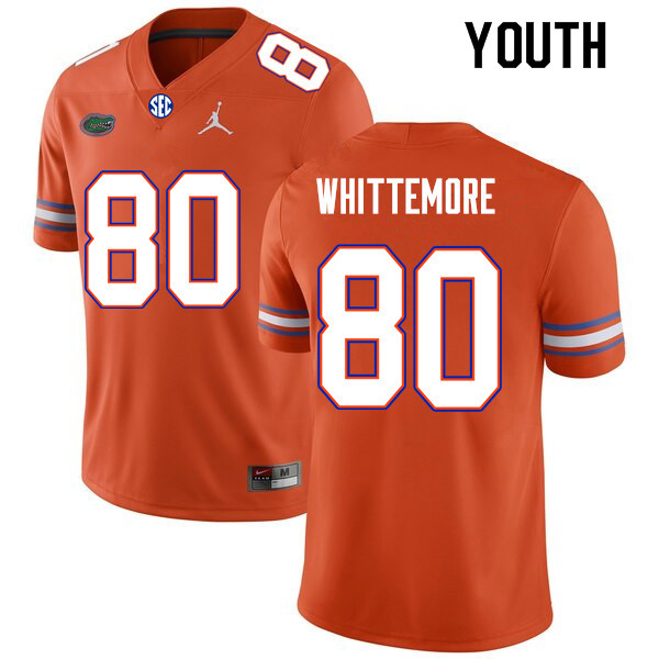 Youth #80 Trent Whittemore Florida Gators College Football Jerseys Sale-Orange - Click Image to Close